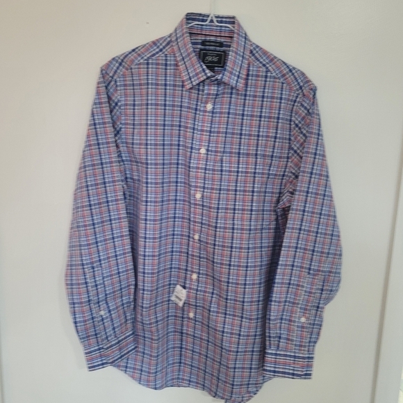 967- JoS A Bank Men's Shirt Tailored Fit Size 15 1/2-34 NWT - Picture 1 of 4